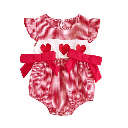 Baby Toddler Girl Bowknot Romper Doll Collar Sleeveless Bodysuit Cute Summer Infant Clothes 2026 New