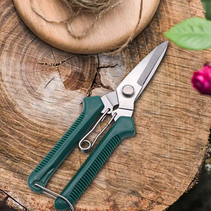Straight Head Pruning Shears Non-slip HandleStainless Steel Outils Manuels Household Bonsai Garden Scissors Pruing Shear