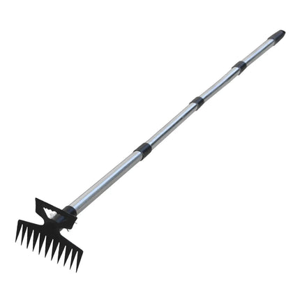 Weed Pulling Tool Hand Weeder Uprooting Rake Stainless Steel Multipurpose Hoe for Yard and Patio Gardening