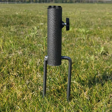 Portable Umbrella Base Metal Bracket Is Suitable for Flag Fishing Rod Outdoor Park Beach Ground Soil Grass Use Umbrella Base