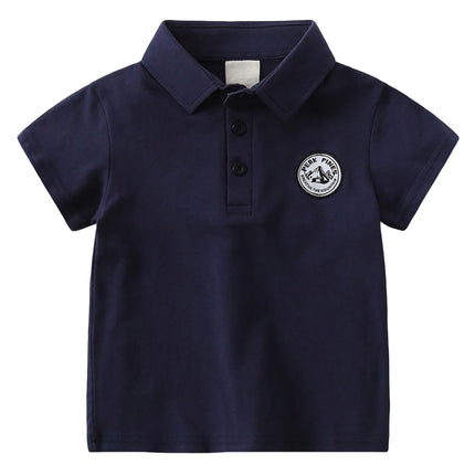 Baby Boys POLO Shirts Children's Boy Handsome Fashion Sports T-shirt Summer Lapel Short Sleeves Kids Tee Tops 3 To 7 Years