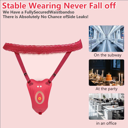 10-Frequency Lace Wear Rose Vibrator Long Distance Remote Control Clitoris U Point Masturbation Sex Toy Adult Female Couple Game