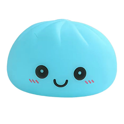 New LED Bun Squishy, Glowing Stress Ball, Light-up Bubble Spitting Bun, Realistic Steamed Bun，Desk Decoration