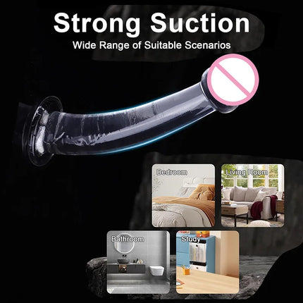 Strap on Dildo Panties Wearable Massager Penis Penetration Suction Cup Anal Toy for G-spot Stimulation for Lesbians and Couples