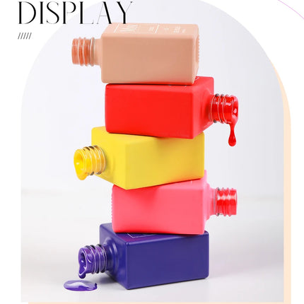 Mxsi Nails Polish 60 Colors Semi Permanent Nail Polish 15ml UV Lamp Nail Polish Hybrid Nail Art Salon Varnish Not Set