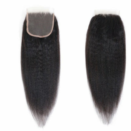 Yaki Straight 4x4 Closure Human Hair Brazilian Lace Closure Deep Curly Straight Body Wave Lace Closure Remy Human Hair Closure