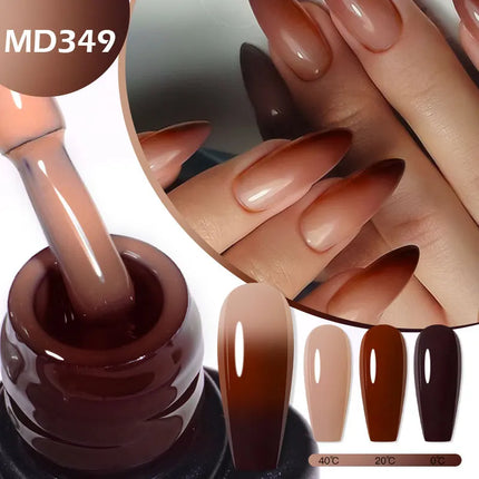 8ml Thermal Nail Gel Polish 3 Colors Changing Semi Permanent Soak Off UV/LED Nail Art Gel Varnish for Manicure Nail Supplies