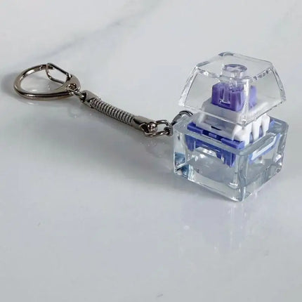 Fingertip Keyboard Clicker Toys 1/2/3/4/9 Key Crystal Keychain Stress Relief Anti-Anxiety Decompression Gadget