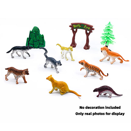 96 Wildlife Models Plastic Toys Tigers Lions Monkeys and Other Wild Animals Collection Models Home Decoration Birthday Gifts