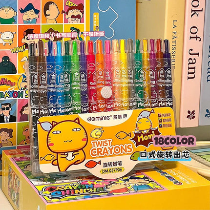 36/12 Pcs Rotate Color Crayola Set Washable Crayons for Kids Bulk Crayons for Arts & Crafts Back To School Art Supplies Crayons