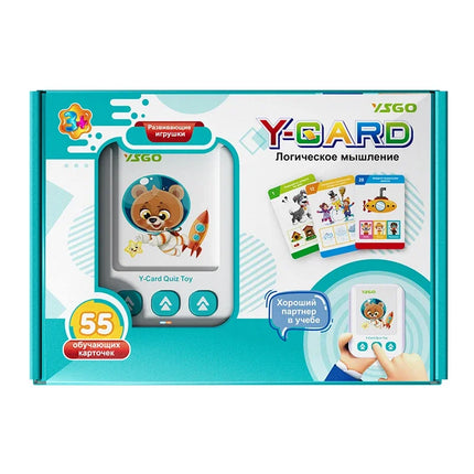 Russian Talking Flash Cards Sensory Toy Learning Materials Audible Machine for Toddlers Educational Sight Words Toys for Kids