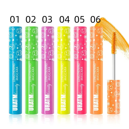 Colorful UV Mascara,Long-lasting Neon Mascara Curling Mascara Glow-in-the-Dark Eyelash Eye Makeup Club Parties Makeup Cosmetics