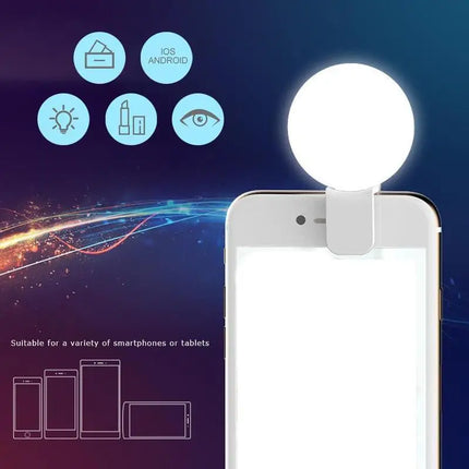Portable LED Lamp Phone Live Video Beauty Light Universal Mobile Phone Selfie Fill Light USB Charge Photography Clip Fill Light