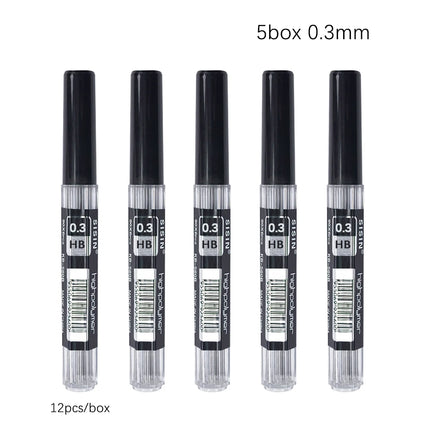 Metal Mechanical Pencil 0.3/0.5/0.7/0.9/2.0mm HB Automatic Pencil with Protective Cover Office School Writing Supplies
