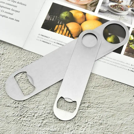 3 Size Durable Beer Bottle Opener Stainless Steel Flat Speed Bottle Cap Opener Remover Bar Blade Kitchen Tool Beer Party Supplie