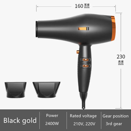 2025 Amazon's Same High-Speed Hair Dryer 2400W High-Power Quick Drying Hair Salon Dedicated Hair Dryer New Product