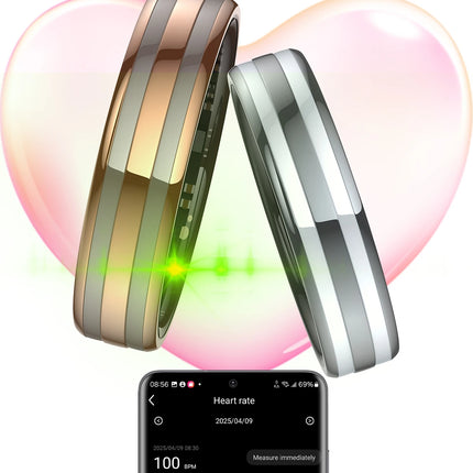 Fashion Smart Ring Health Monitor Sleep Tracker Step Calorie Counter Lightweight Waterproof Smart Jewelry Gift