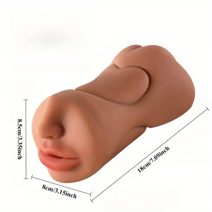3 in 1 Male Masturbator Realistic Pocket Pussy Male Sex Toy Mouth Tongue Textured Vagina Tight Anus for Men Masturbation 18+