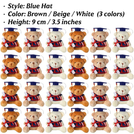 Graduation Bear Plush Gift Bulk 2026 Bear Stuffed Animal with Cards Graduation Cap Class of 2026 Presents for Kindergarten Eleme