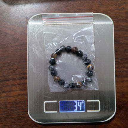 Natural Black Obsidian Hematite Tiger Eye Beads Bracelets Men for Magnetic Health Protection Women Soul Jewelry Pulsera Hombre