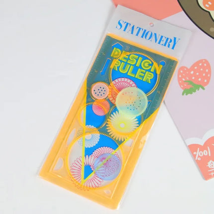 1/4/8PCS Children Painting Template Creative Gears Geometry Spirograph Drawing Stencils Set Art Crafts Kids Educational Toy TMZ