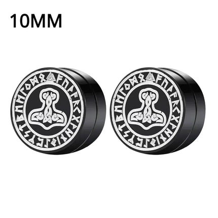 1Pairs Crystal Strong Magnetic Ear Stud Clip Earrings for Men and Women Punk Round Zircon Magnet Earrings Non Piercing Jewelry