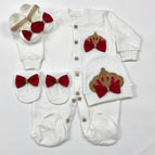 wine red gold / 6-9M size 73