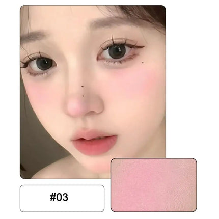 Monochrome Powder Blusher Cream Brightening Whitening Purple Lip and Cheek Dual-use Matte Natural Blush Tint Palette