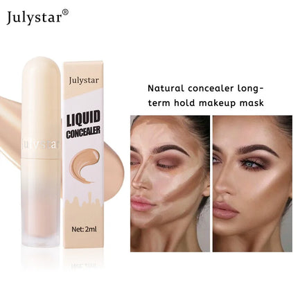 Waterproof Liquid Concealer Oil-control Lasting Cover Dark Circle Tattoo Acne Natural Full Coverage Lightweight Concealer Makeup