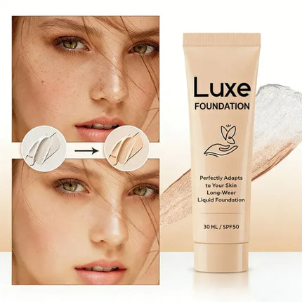 4in1 High Coverage Sunscreen Liquid Foundation 30ml Original Luxe Color Changing Foundation Women Deep Natural Skin Makeup Base