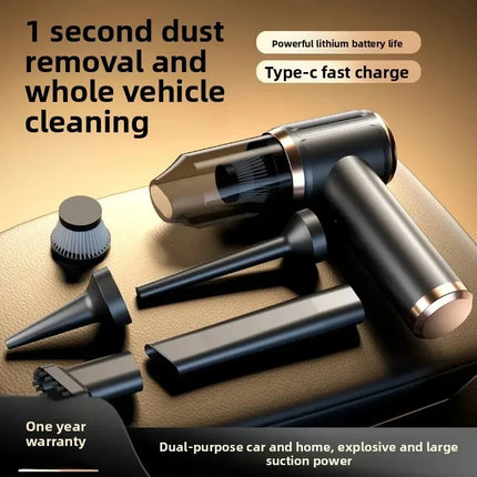 Mini Vehicle Vacuum Cleaner Handheld Car Vacuum Cleaner Rechargeable Multifunctional Wireless Dust Catcher LowNoise Dust Remover