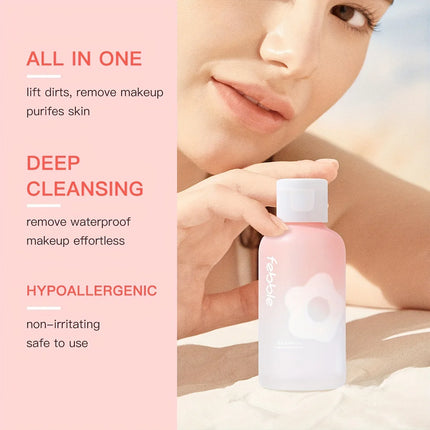 Gentle Makeup Remover Water Deep Cleansing Moisturizing Non Irritating Skin Care for All Face Types Sensitive Skin Friendly