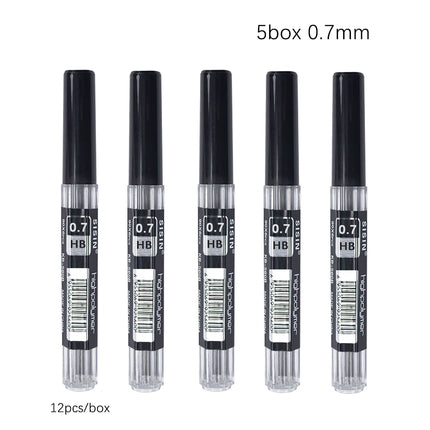 Metal Mechanical Pencil 0.3/0.5/0.7/0.9/2.0mm HB Automatic Pencil with Protective Cover Office School Writing Supplies