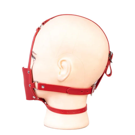 Adult Harness Mask Gags Ball Sex Toy Set with 42mm Silicone Open Mouth Ball Gag for Couple BDSM Restraint Silent Erotic Games
