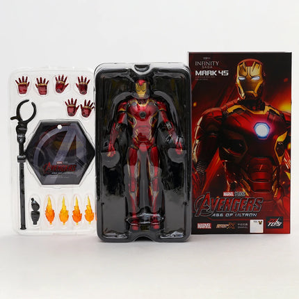 ZD Toys Iron Man Mark MK 1-7 17 21 42 43 45 46 85 Tony Stark Collectible Model Doll Action Figure Toy