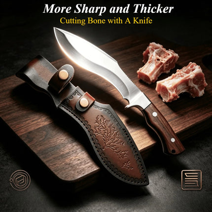 Stainless steel butcher knife with a handle sharp meat knife used for cutting bones boning knife professional kitchen chef knife