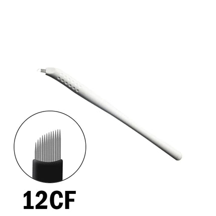 10Pcs Disposable Microblading Manual Pen Sterilized Permanent Makeup 3D Eyebrow Tattoo Pen