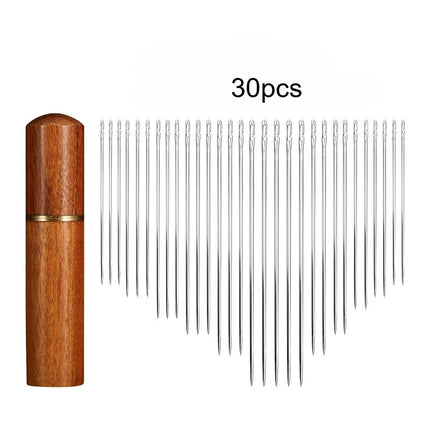 30pcs/set Blind Needle Home Elderly Needle-side Hole Household Stainless Steel Tail Sewing Needles DIY Apparel Accessories