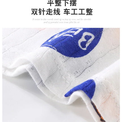 2025 New Kids Sleeveless Set Summer Cotton Girls' Shorts Pajamas Korean Style Boys' Tank Top Outfit Children Clothing Set