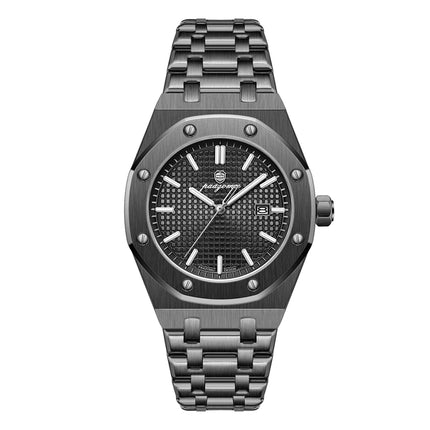PAAZOMU Luxury Watches For Men Stainless Steel Waterproof Luminous Man Watch Date Week Fashion Casual Men's Quartz Watch Reloj