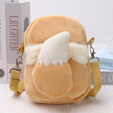 Pokemon Plush Backpack Gengar Mimikyu Eevee Snorlax Charmander Charizard Mew Rowlet Stuffed Toys Shoulder Bag for Kids Gifts
