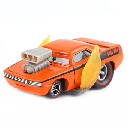 Mini Cars 3 2 Pixar Sheriff Lightning McQueen Lizzie Mater Sally Chick Hicks King Fritter Dinoco Diecast Metal Children Toy Gift