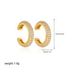 clip earrings-gold