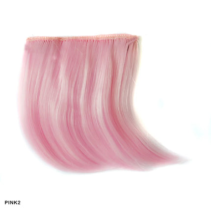 Zolin Small Hair Bangs Extension Invisible Clip In Hair Gray Pink Red Colorful Colors Synthetic Fringe For Cosplay Accessories