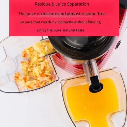 Large Caliber Juicer Household Pulp Juice Separator Vegetable Fully Automatic Juice Extractor Small Original Juice Machine