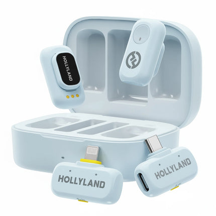 Hollyland LARK A1 Wireless Lavalier Microphone for iPhone Android Noise Cancellation Micphone for Tiktok Youtube Vlogging