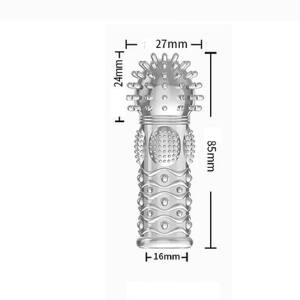 Reusable Finger Sleeve Safe Prostata G Spot Vagina Clitoris Anal Massage Adult Games Masturbation SM Exotic Sex Toys for Couple