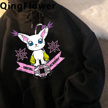 digimon hoodies men long sleeve top graphic y2k aesthetic sweatshirts men Korean style tracksuit