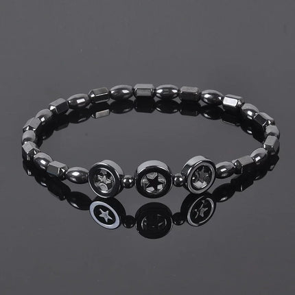Flat Bead Magnets Magnetic Therapy Bracelets Anklet Pain Relief Slimming Health Jewelry Weight Loss Magnet Anklets for Women Men