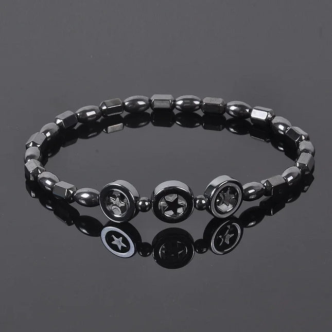 Flat Bead Magnets Magnetic Therapy Bracelets Anklet Pain Relief Slimming Health Jewelry Weight Loss Magnet Anklets for Women Men